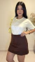SHORT SAIA ALFAIATARIA - MARROM CAFÉ - comprar online