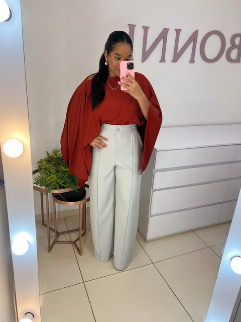 CALÇA ALFAIATARIA PREMIUM - CINZA CLARO - comprar online