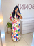 VESTIDO LORENA - ESTAMPA COLORIDA COM FLORES ROSA E AZUL na internet