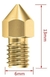 Bico Hotend 1,75mm M6 - Nozzle 0,4mm - comprar online