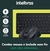Imagem do Kit Teclado e Mouse Intelbras CSI50 Sem Fio Preto