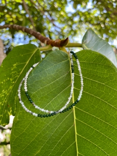 Pulseira dupla Quartzo verde - Yalla 