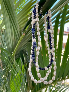 Choker pérola água doce gota - prata 925 na internet