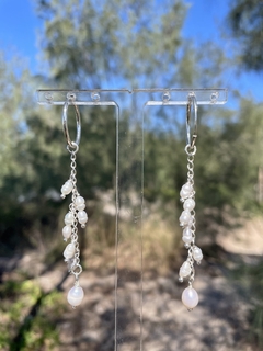 Argola mini pérolas