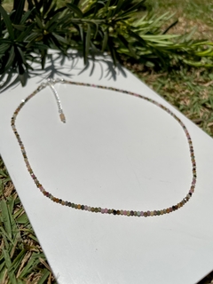 Choker Turmalina melancia - 2 mm - Yalla 