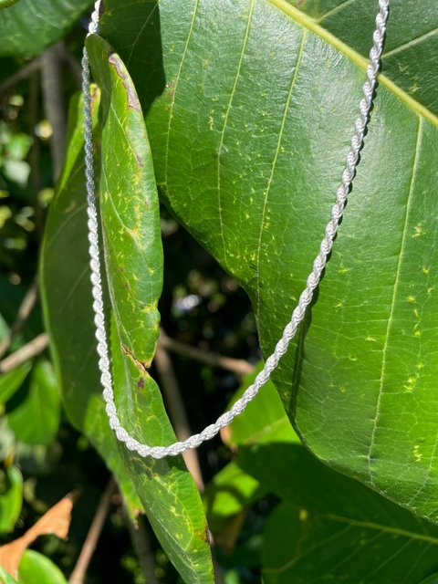 Choker cordão baiano - prata 925