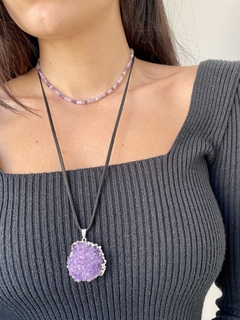 Choker ametista dupla na internet