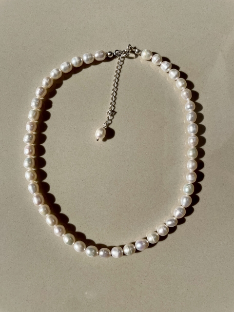 Choker pérola gota