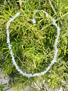 Choker mini cascalho Quartzo-transparente na internet