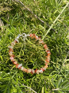 Pulseira Cascalho Àgata de fogo - comprar online