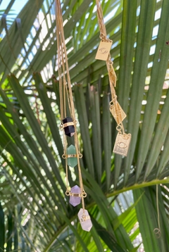 colar escapulário - dourado - loja online