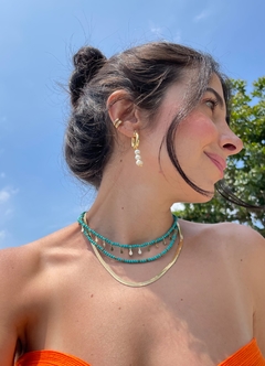 Argola pérola e madrepérola cascalho - comprar online