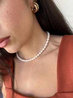 Choker pérola gota - loja online