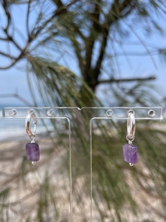 Argola click p - Ametista - loja online