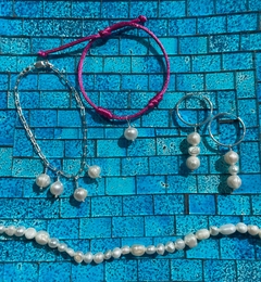 Imagem do Pulseira elos com pérola