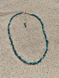 Choker Apatita Azul - 4 mm - comprar online