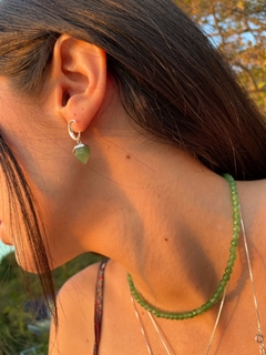 Choker Quartzo verde -Prata 925