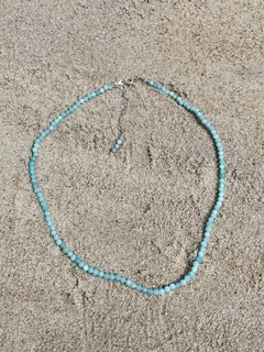 Colar Amazonita facetada - 3 mm