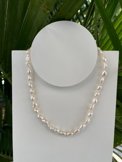 Choker pérola água doce gota - prata 925 - comprar online