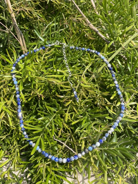 Colar/ choker sodalita - 4 mm