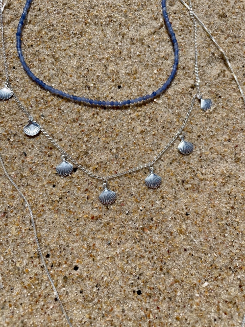 Choker concha do mar - prata 925