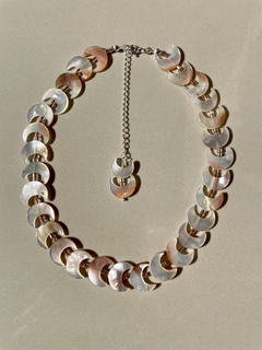 Choker lua madrepérola - Prata 925 - comprar online