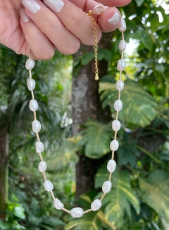 choker pérola barroca gota + canutilho na internet