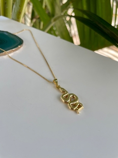 Colar cobra - dourado na internet