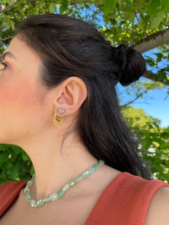 choker proteção quartzo verde - loja online