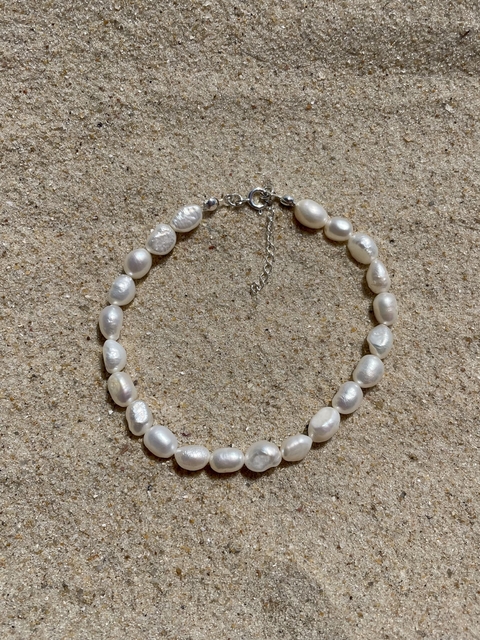Tornozeleira pérola gota barroca - comprar online