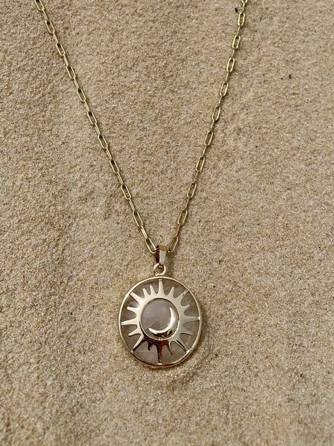 Pingente solare quartzo branco