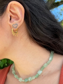 choker proteção quartzo verde - Yalla 