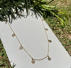 Colar sol - dourado