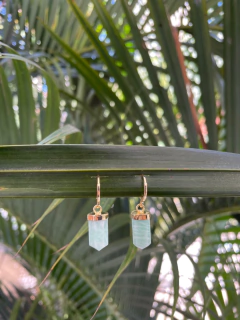 Argola cristal P - dourado - loja online