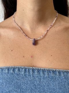 Choker fluorita com ametista - comprar online