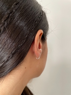 Brinco ear hook - prata - loja online