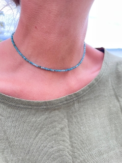 Colar Apatita 2 mm - Prata 925 - Yalla 