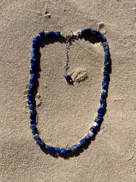 Choker Sodalita quadrada