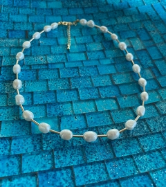 choker pérola barroca gota + canutilho - comprar online