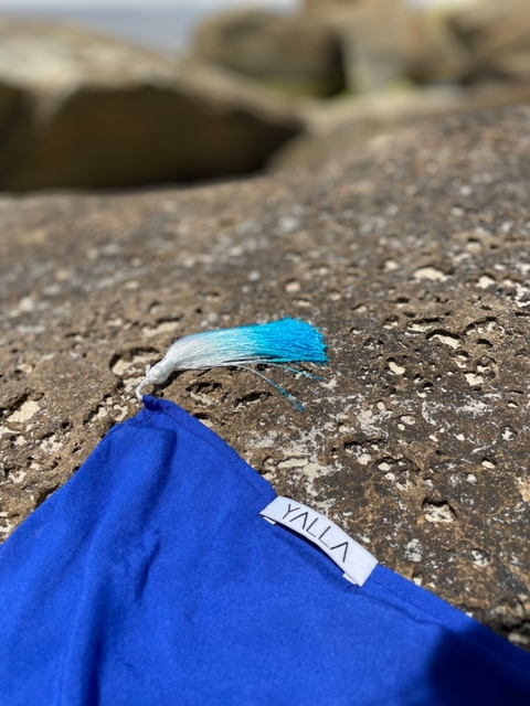canga azul bic - curta
