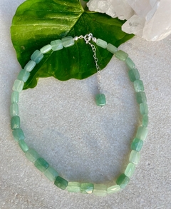 choker proteção quartzo verde