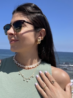 Choker / colar pérola dupla P - loja online