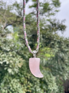 Choker dente de tigre - Quartzo Rosa na internet