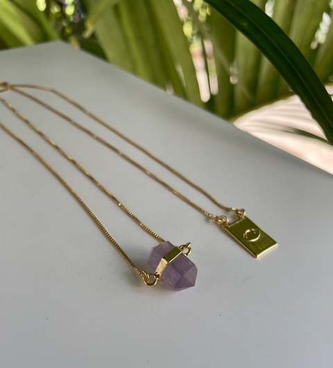 colar escapulário - dourado