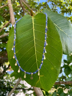 Choker safira mística gotas - loja online