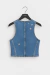Chaleco Denim Floral en internet