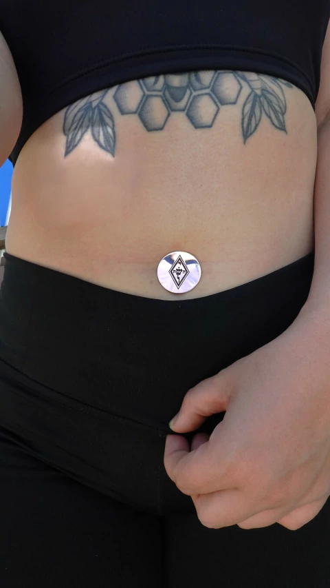 protector para ombligo Escudo Cristico