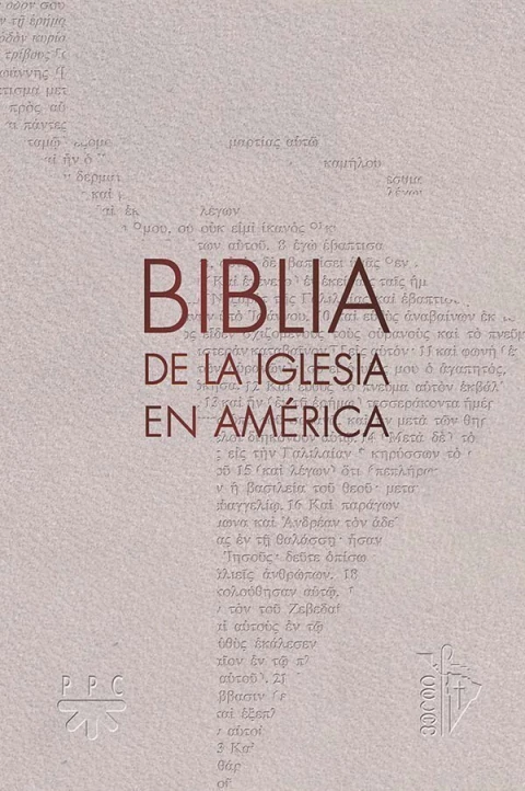 La Biblia de la Iglesia en América con notas (Tapa semiflexible simil cuero, con uñeros)