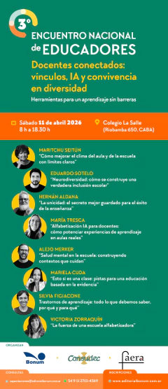 ENTRADA X 1 - 3er. ENCUENTRO NACIONAL DE EDUCADORES 11 DE ABRIL DE 2026 en internet