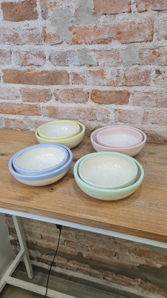 Juego de 2 Cuencos Color Pastel - comprar online